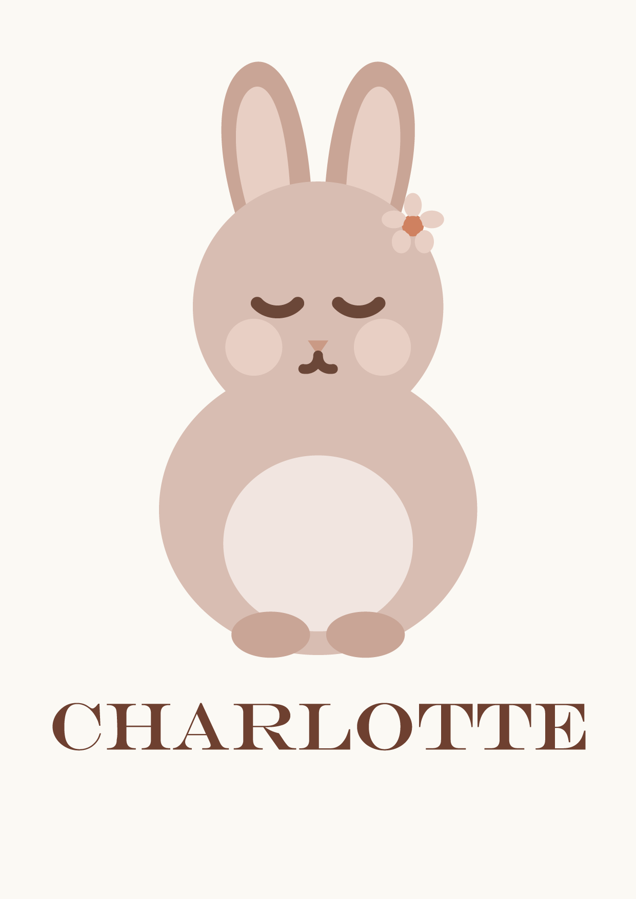 Personalised name art poster